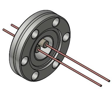 500V真空贯穿CF电极法兰