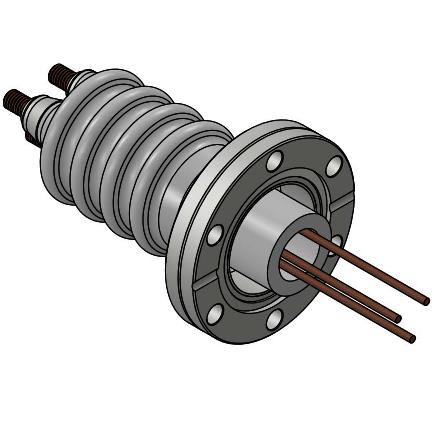 20+KV真空贯穿CF电极法兰