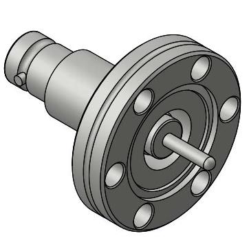CF法兰BNC单端同轴接头