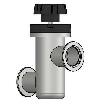 真空KF法兰手动Z型角阀