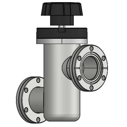 真空CF法兰手动直线型角阀