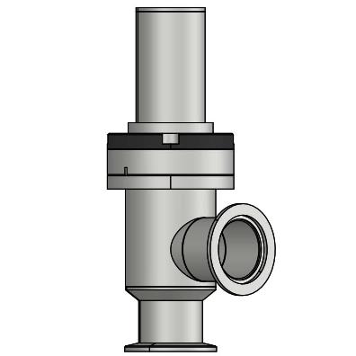 真空KF法兰气动d0°角阀