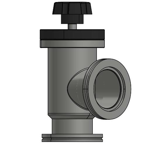 真空ISO-K法兰手动角阀