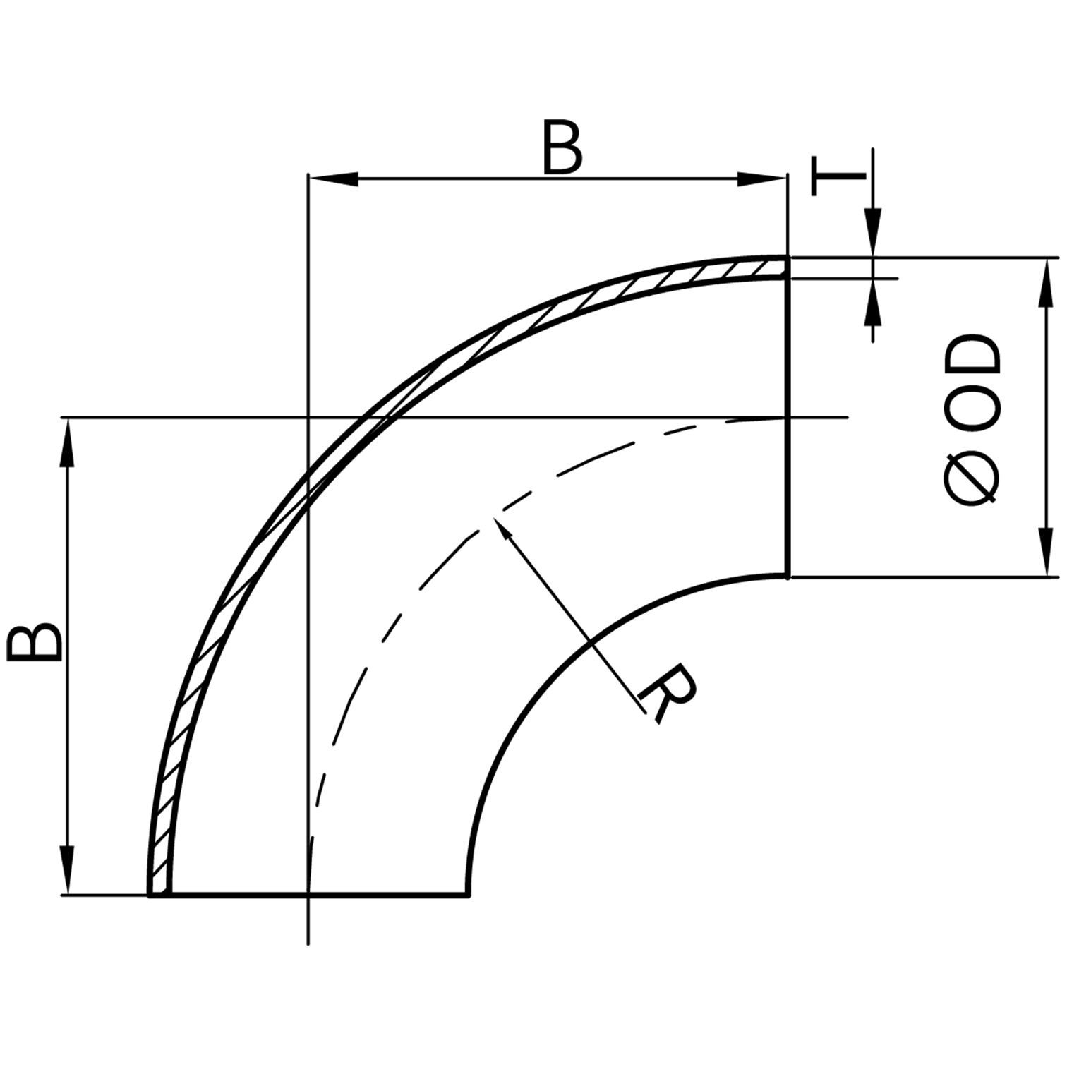 90° 焊式短弯头