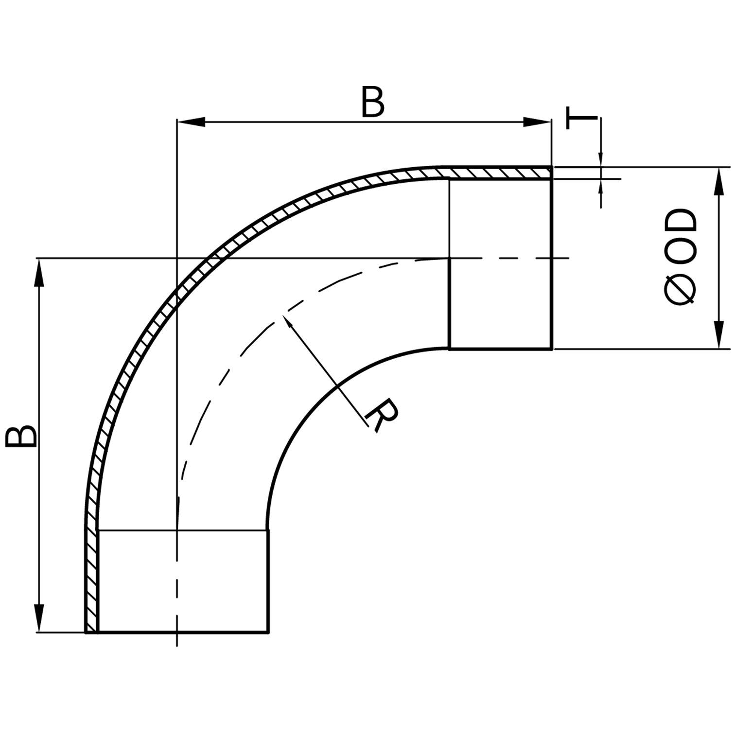 90° 焊式长弯头