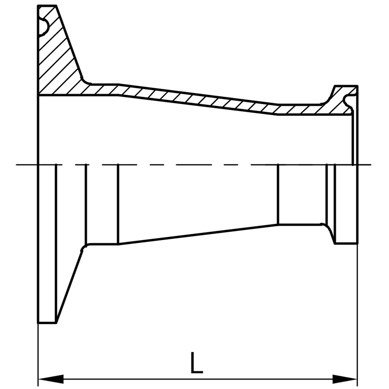 焊卡式同心大小头