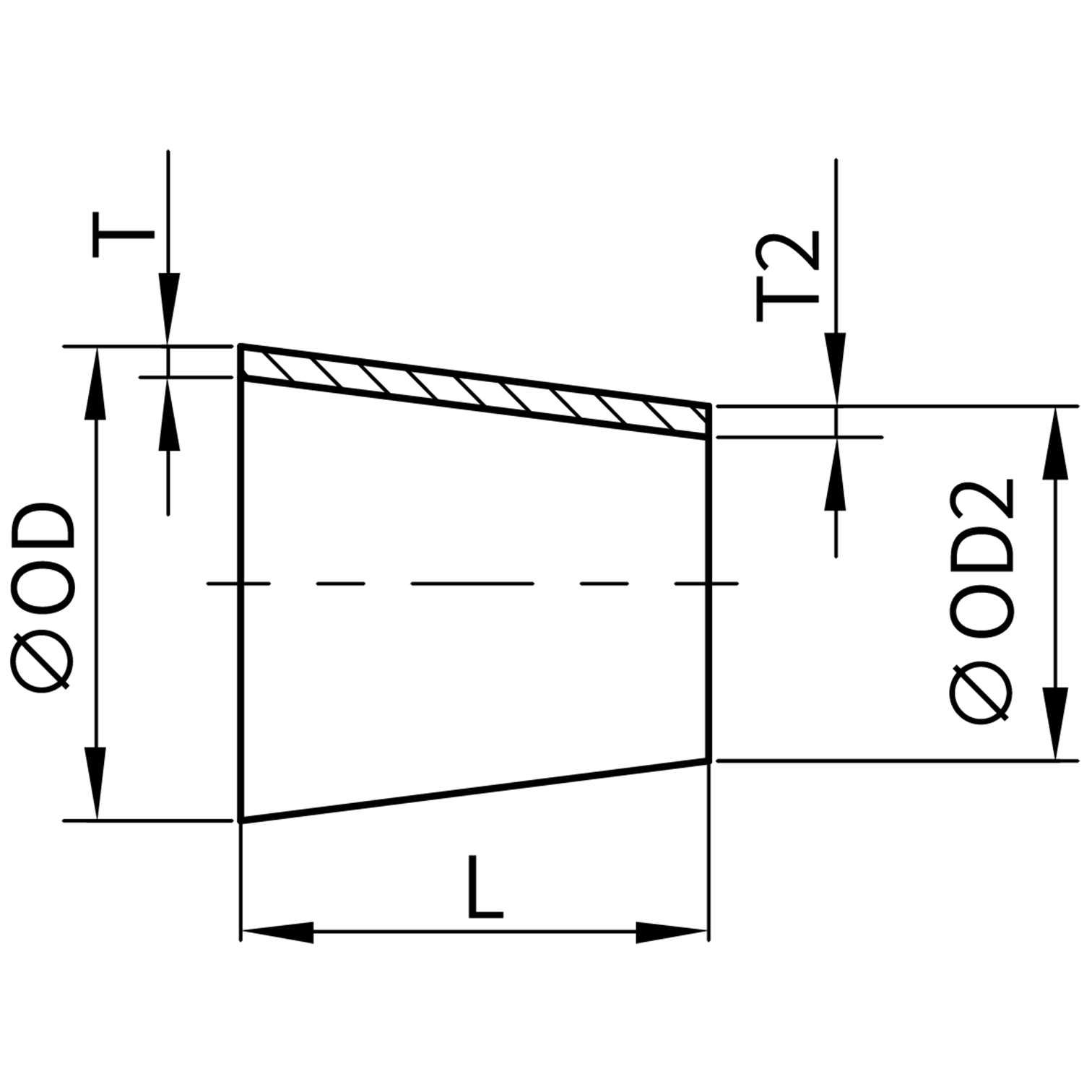 焊式同心大小头