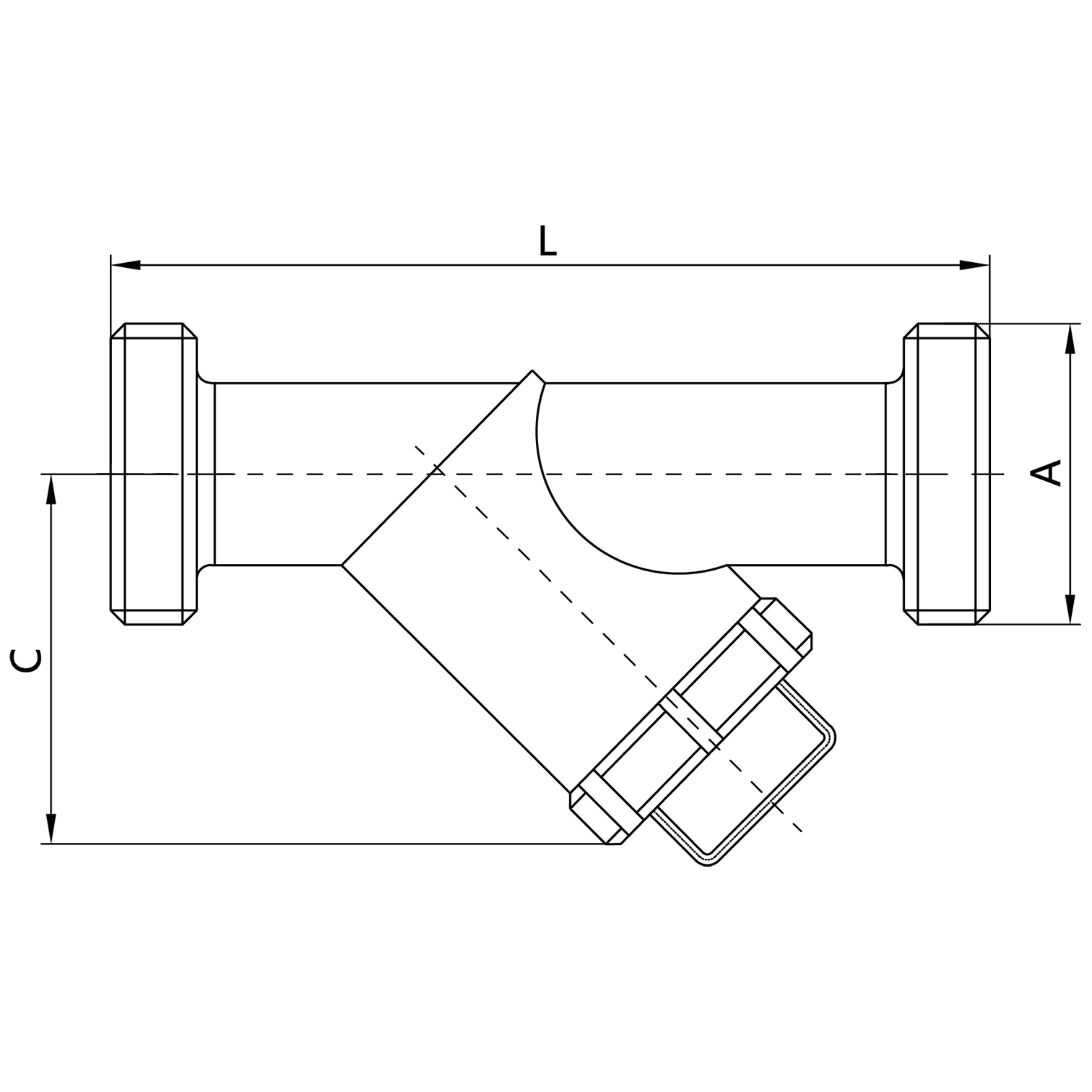 Y 型由任式过滤器